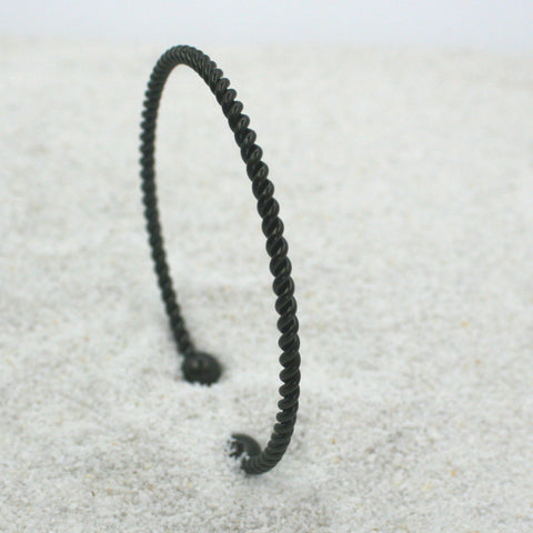 Bracelet Torsadé Noir